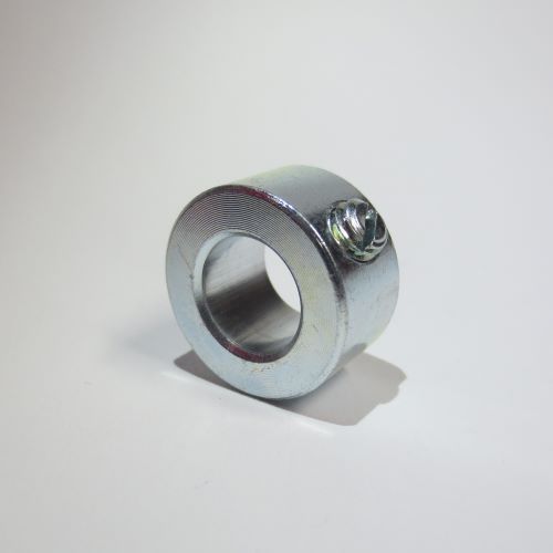 DIN 705: Stellring leichte Reihe mit 
A 2 - A 50 in Stahl blank mit Gewindestift DIN 553 
A 10, 12, 20 in Stahl verzinkt mit Gewindestift DIN 553
A 3 - A 35 in Edelstahl A 2 mit Gewindestift ISO 4027 (DIN 914)