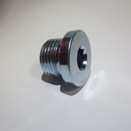 DIN 908: Verschlussschraube mit Bund und Innensechskant und zylindrischem Feingewinde 
M 8 - M 30 (auch mit Dichtring)
Stahl verzinkt und  Edelstahl A4