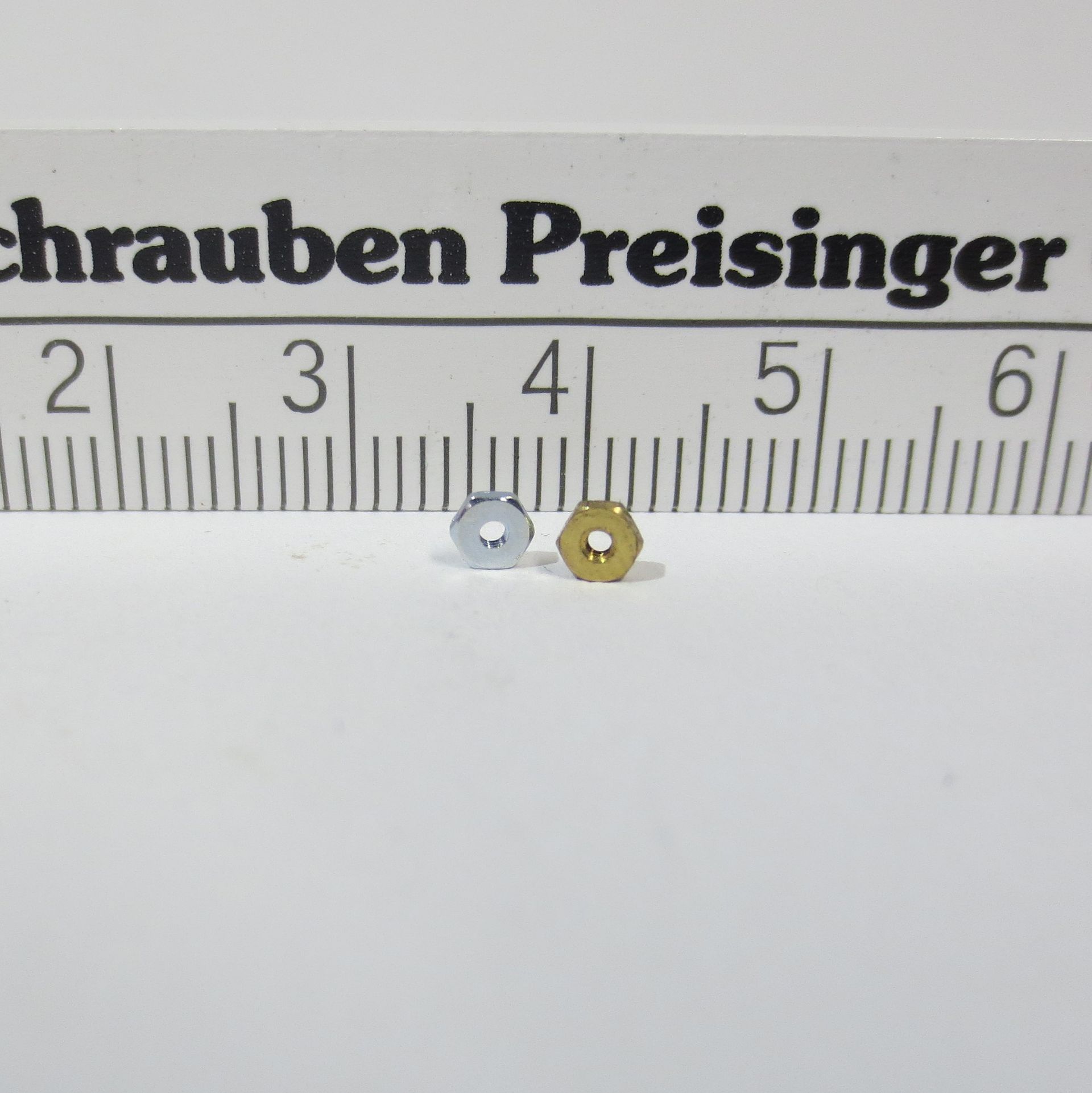 Mikromuttern für Schrauben in M 1,2 Modellbau Feinmechanik
