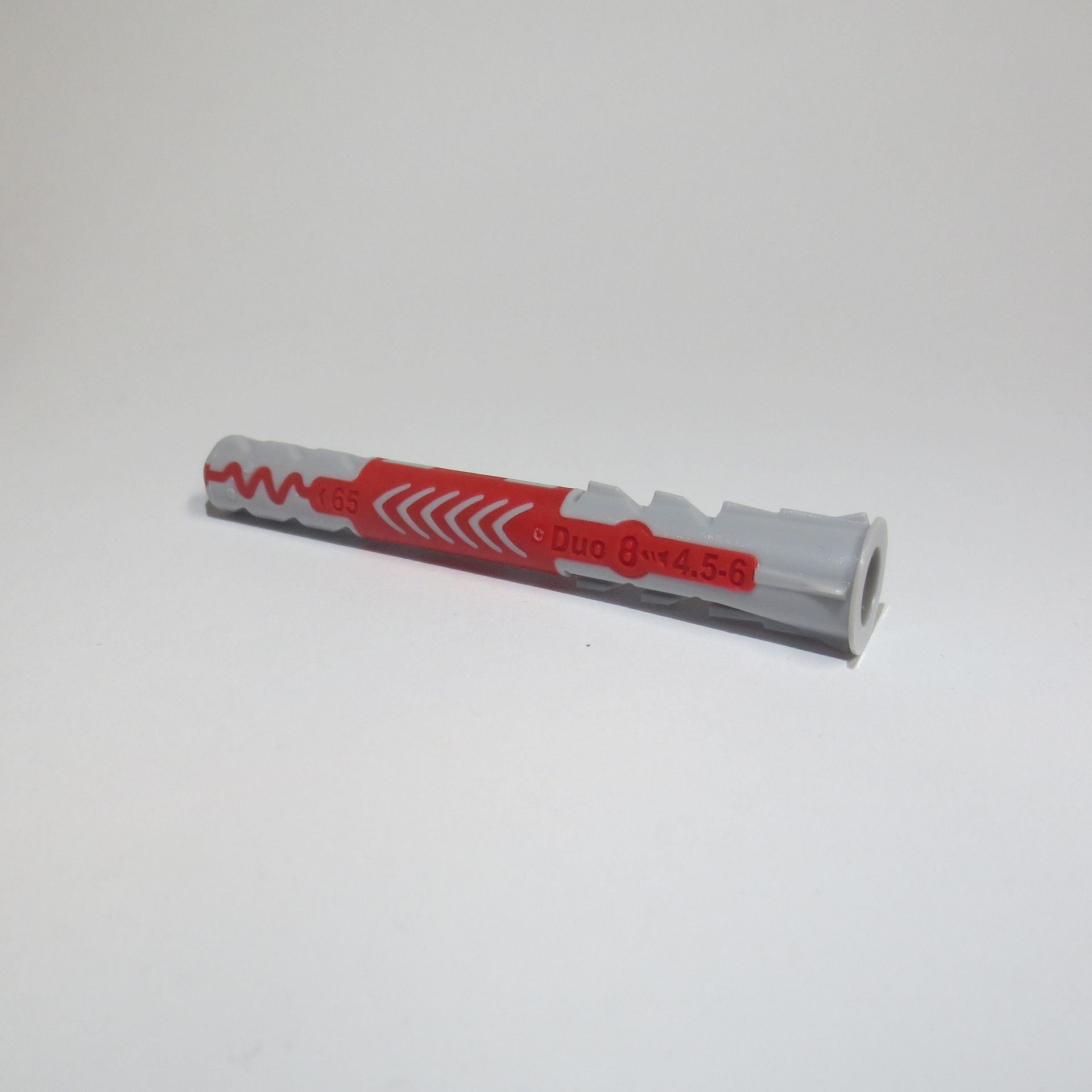 Duopower: 2 Komponenten-Kunststoffdübel, 3 Funktionen: klappen, spreizen und knoten für höchste Lastwerte, 
Ø 5 - 10