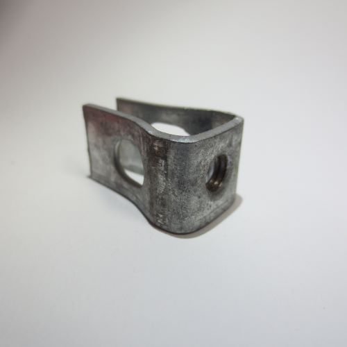 U-förmige Aufhänge-Ösen mit Gewinde M6, verzinkt, Montage quer