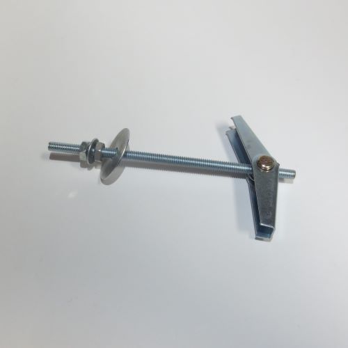 Kippdübel mit Gewindestück, Mutter und Scheibe für Montage 
M 5, M 6, M 8, Stahl verzink