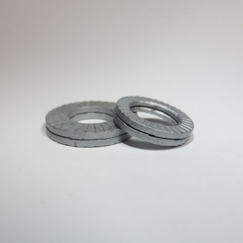 NORD-LOCK® Keilsicherungsscheiben, Standard und breite Ausführung
für M 3 - M 27 
in Federstahl zinklamellenbeschichtet und Edelstahl A4