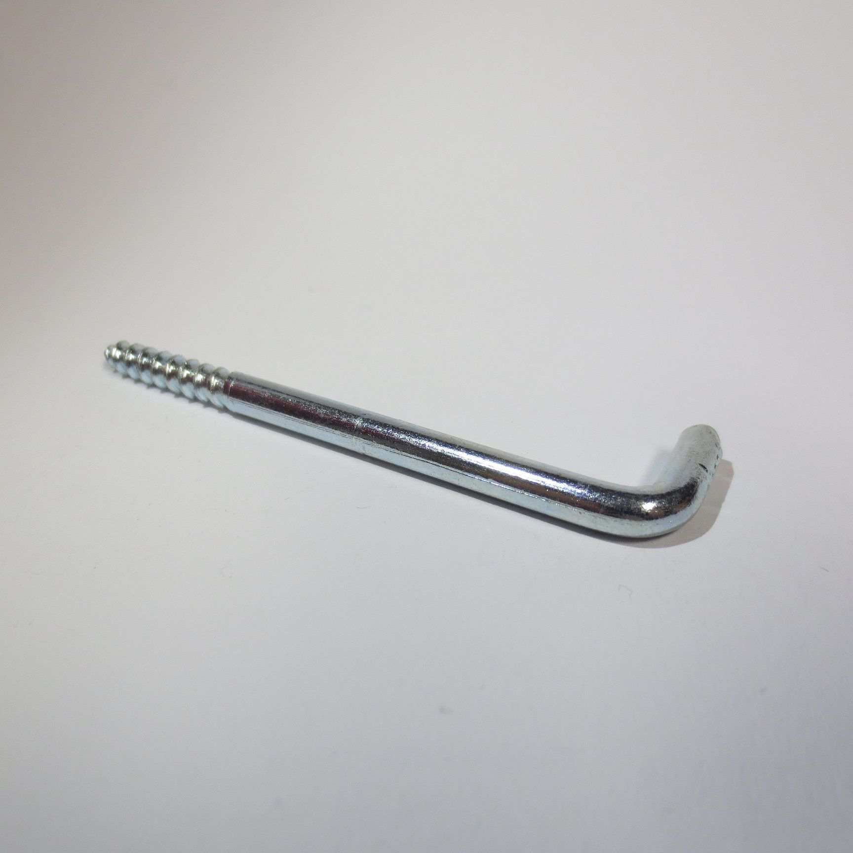 gerader Schraubhaken mit Holzgewinde, 20 mm - 120 mm, Stahl verzinkt 