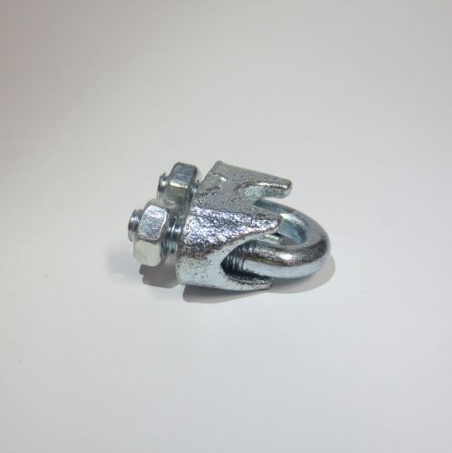 Drahtseilklemme ~DIN 741 
Ø 3mm - 22mm
Stahl verzinkt