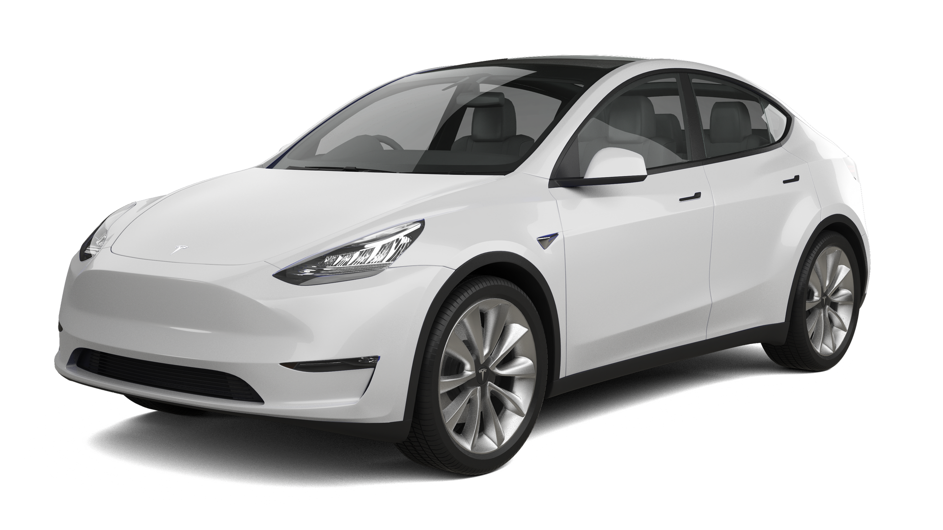 White Tesla Model Y