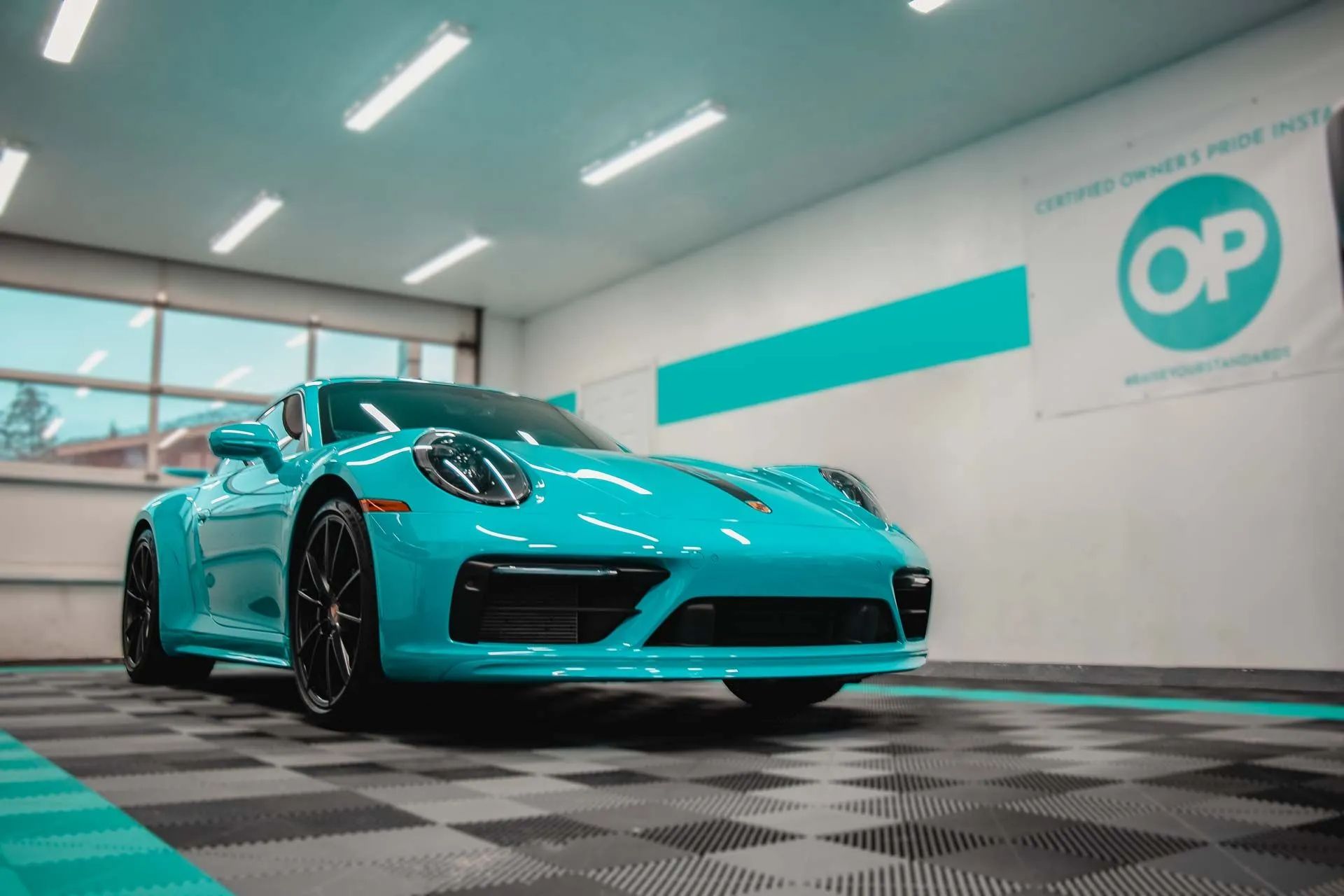 Ceramic coating applied to a car for enhanced winter protection in Cedar City, shielding against salt and grime damage.