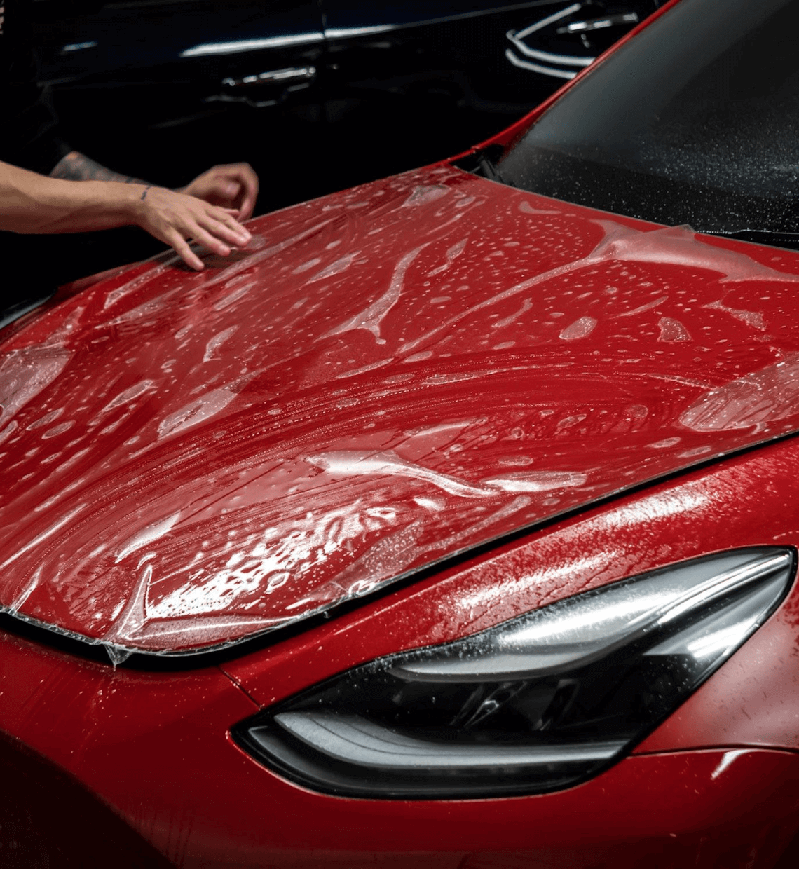 A high-quality Paint Protection Film (PPF) professionally applied to a vehicle in Cedar City.