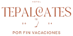 A logo for a hotel called tepal gates por fin vacaciones