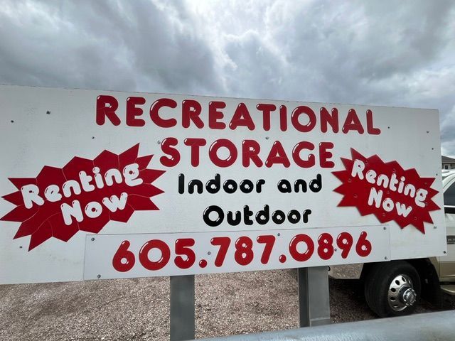 RV storage building with multiple RVs 