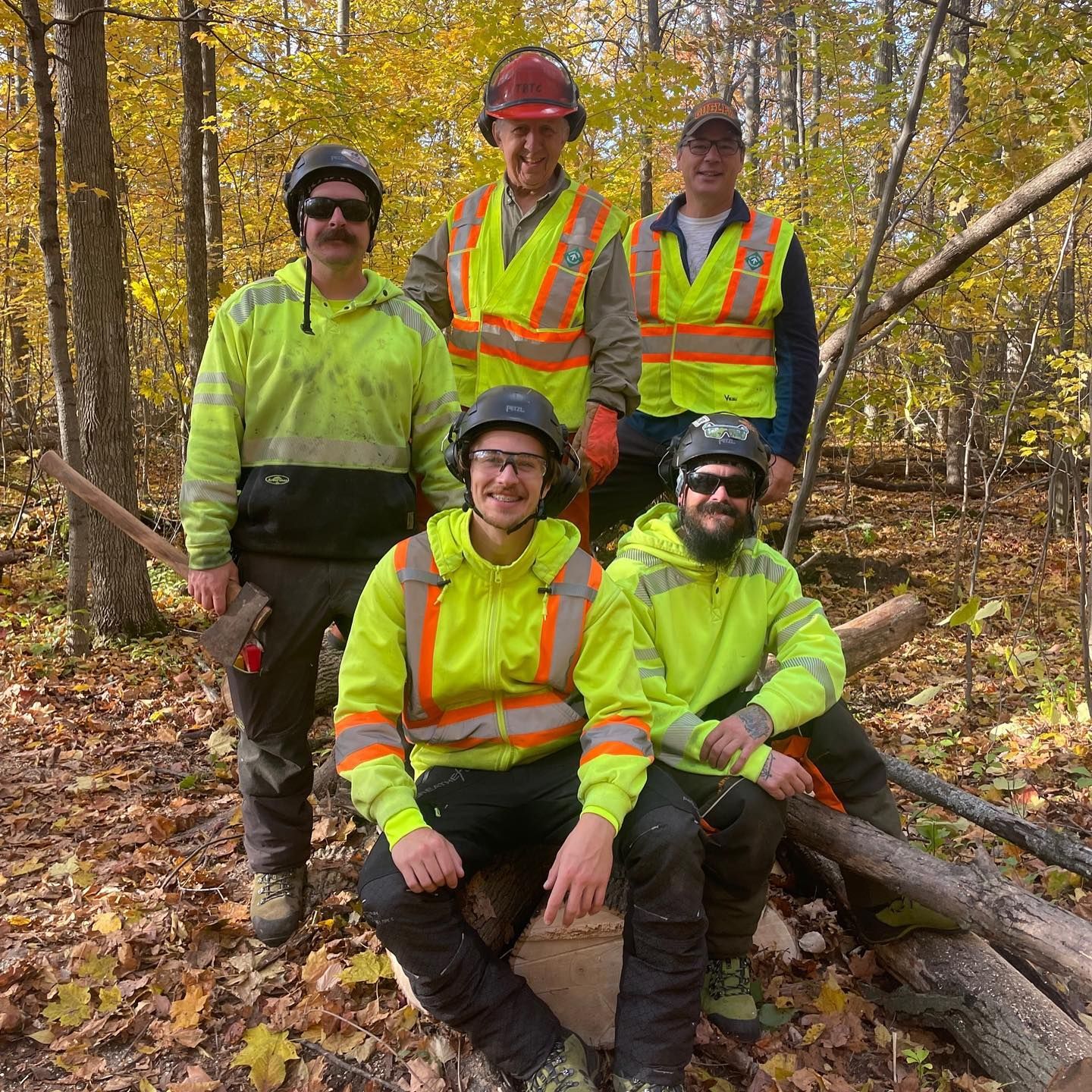 A group of abortists in the woods