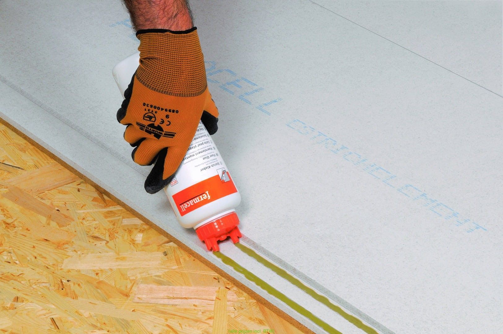 Fermacell Vloerelement 30 mm. 150x50cm Steenwol 10 mm 2E32