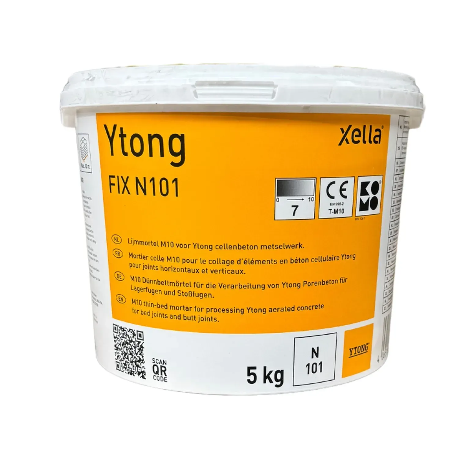 Ytong Fix N101 Blokkenlijm, emmer 5kg of zak 25 kg