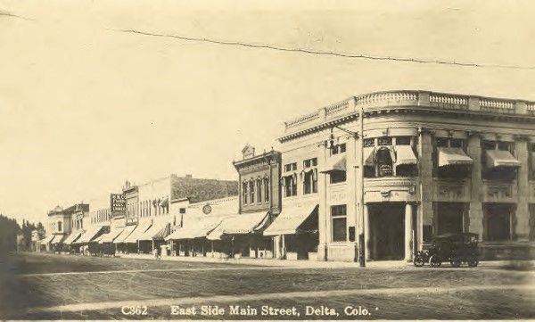 Downtown Delta corner of 4th and Main known as the Business District