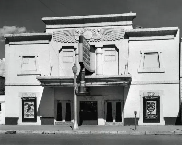 Historic Egyptian Theater  build in 1928 located in Downtown Delta