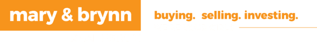 A logo for mary & brynn buying selling investing