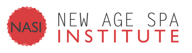 A logo for the new age spa institute