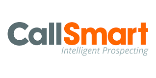 The call smart logo is orange and gray and says intelligent prospecting.