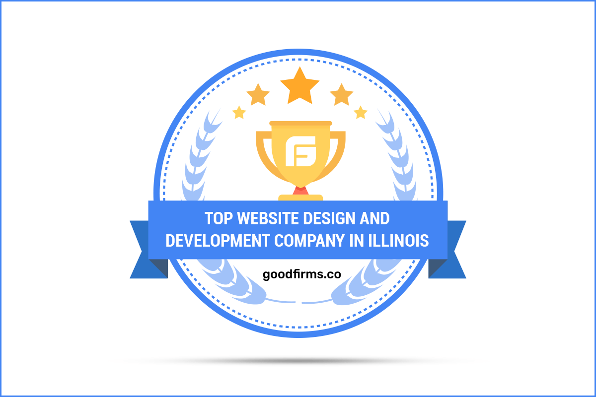 A logo for top website design and development company in illinois