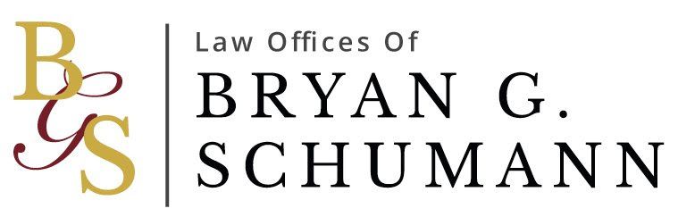 The logo for law offices of bryan g. schumann