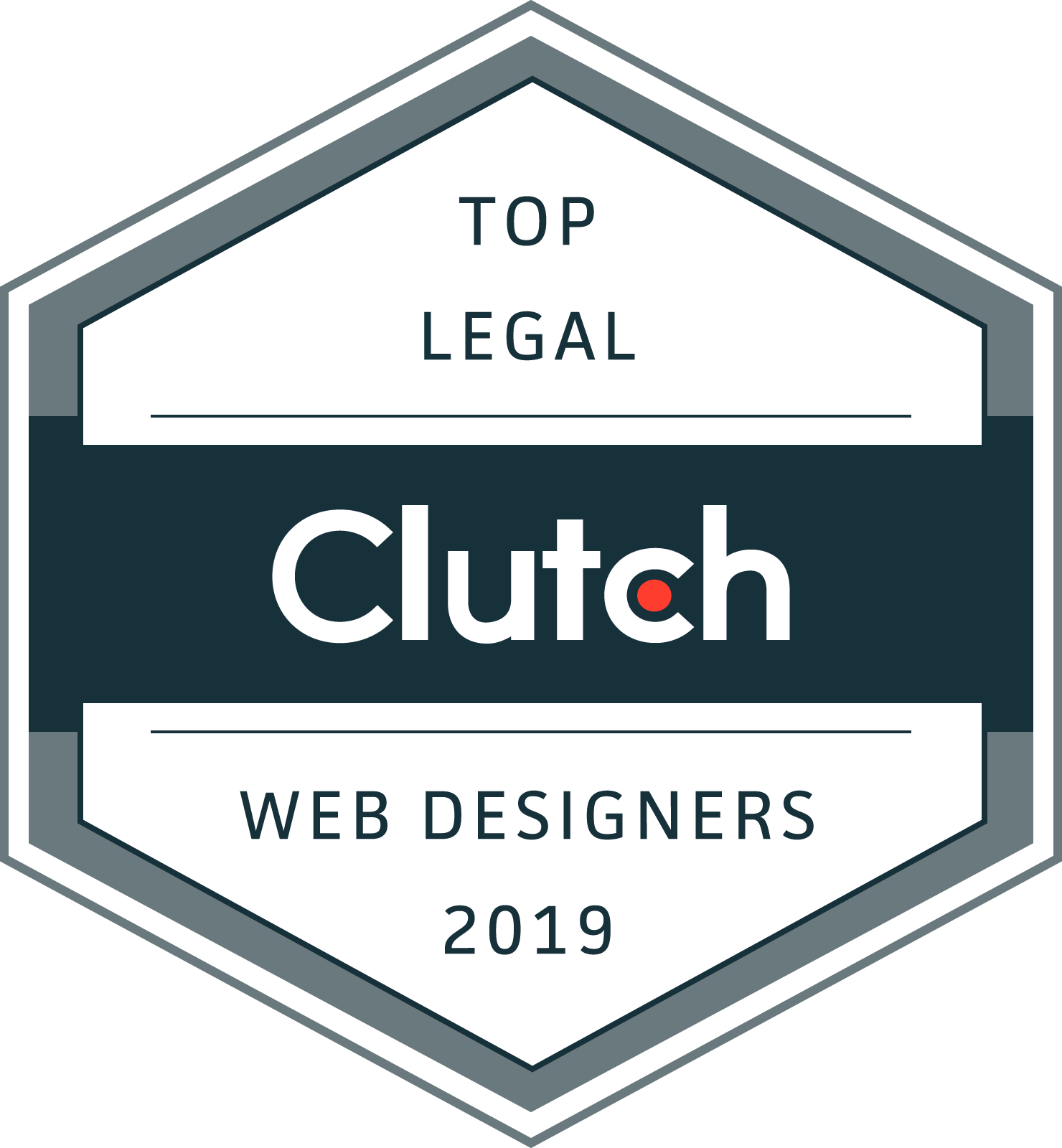 It is a badge that says top legal web designers in 2019.