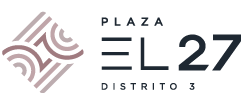 Plaza el 27 distrito 3 logo on a white background