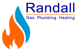 A logo for randall gas , plumbing , heating