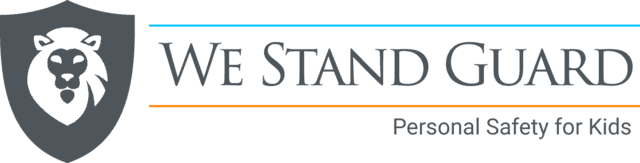 The logo for we stand guard personal safety for kids