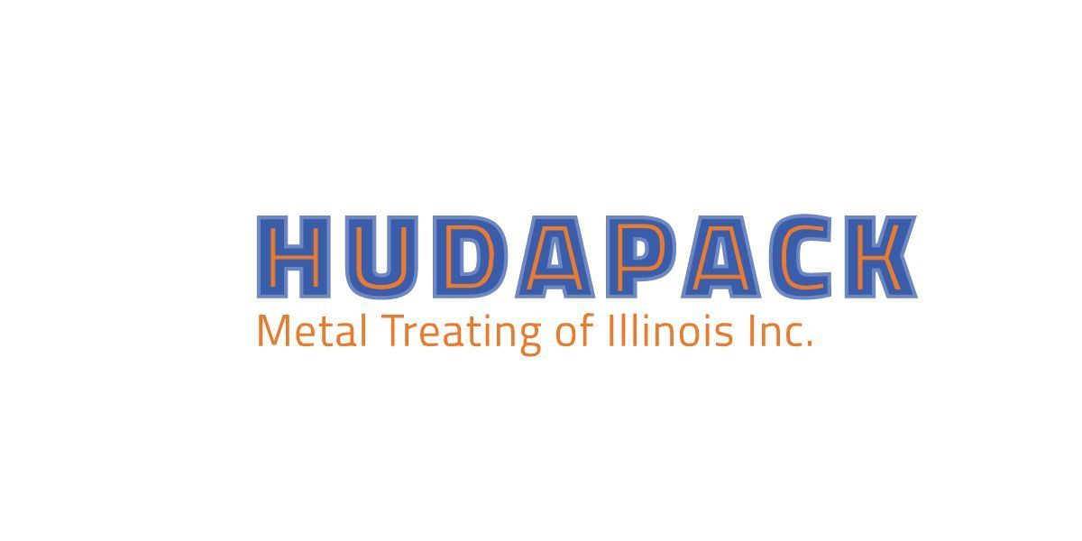 A logo for hudapack metal treating of illinois inc.