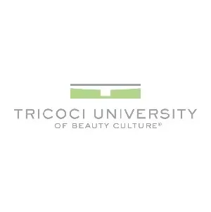 The logo for the tricoci university of beauty culture.
