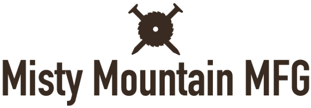 A logo for misty mountain mfg is shown