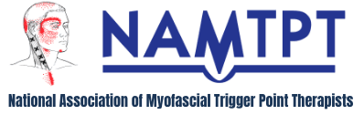 A logo for the national association of myofascial trigger point therapists