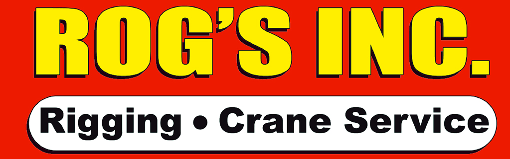 The logo for rog 's inc. rigging and crane service