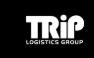 The trip logistics group logo is white on a black background.