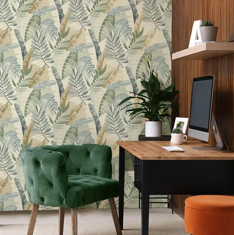 Green Leaf Effect wallpaper