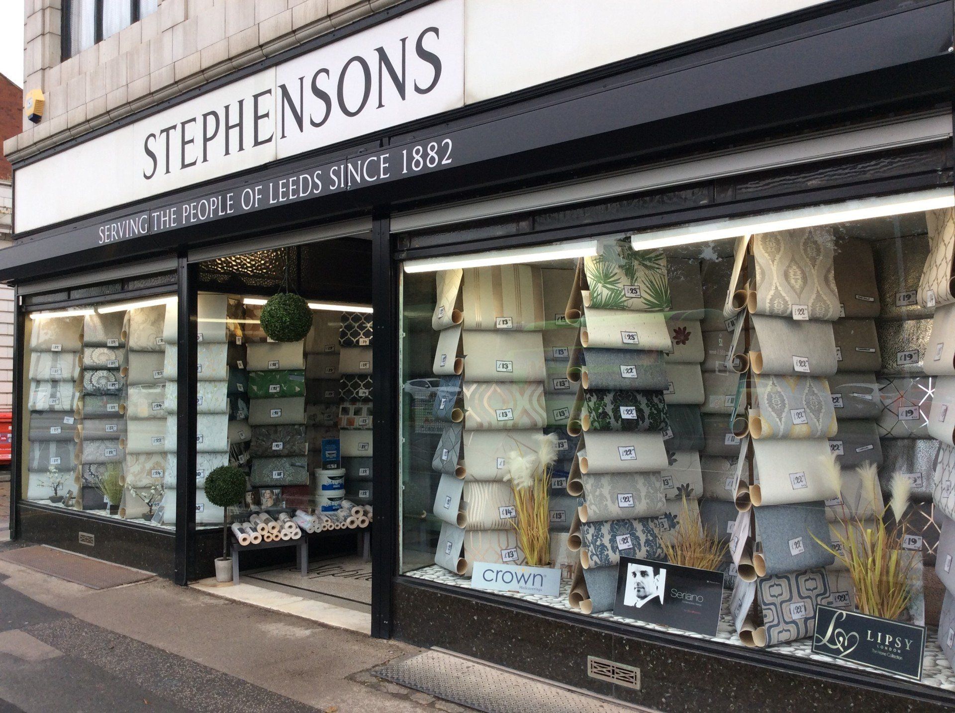 Stephensons shopfront