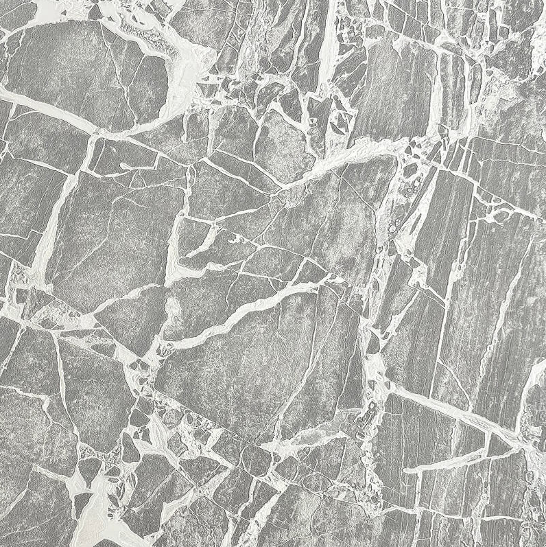 Enzo Grey marble effect wallpaper