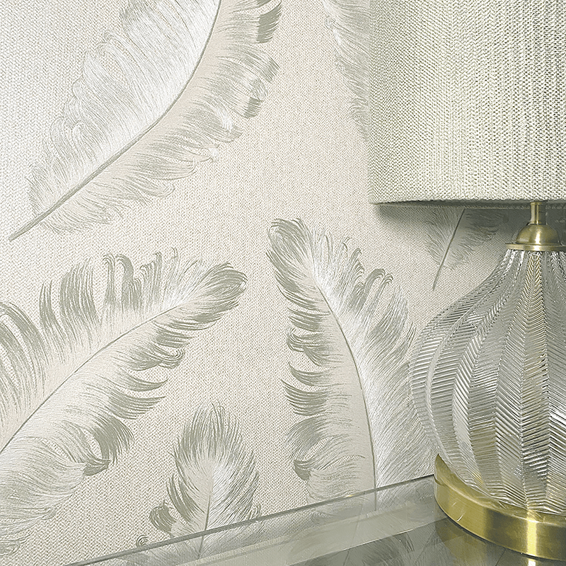 White marble tile effect wallpaper