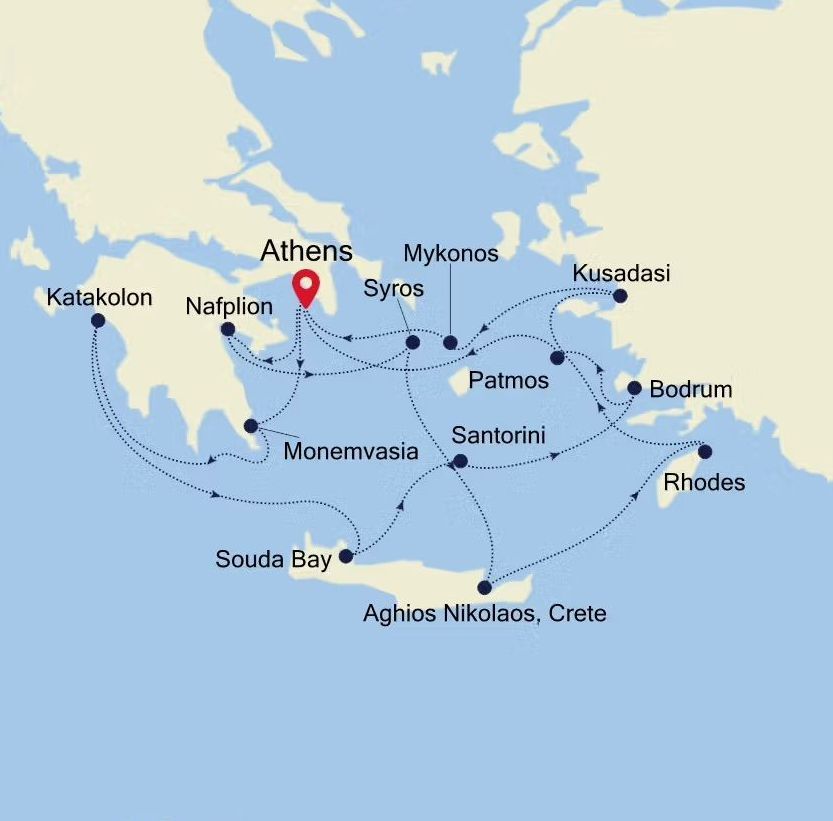 A map of ireland showing the atlantic ocean and the celtic sea