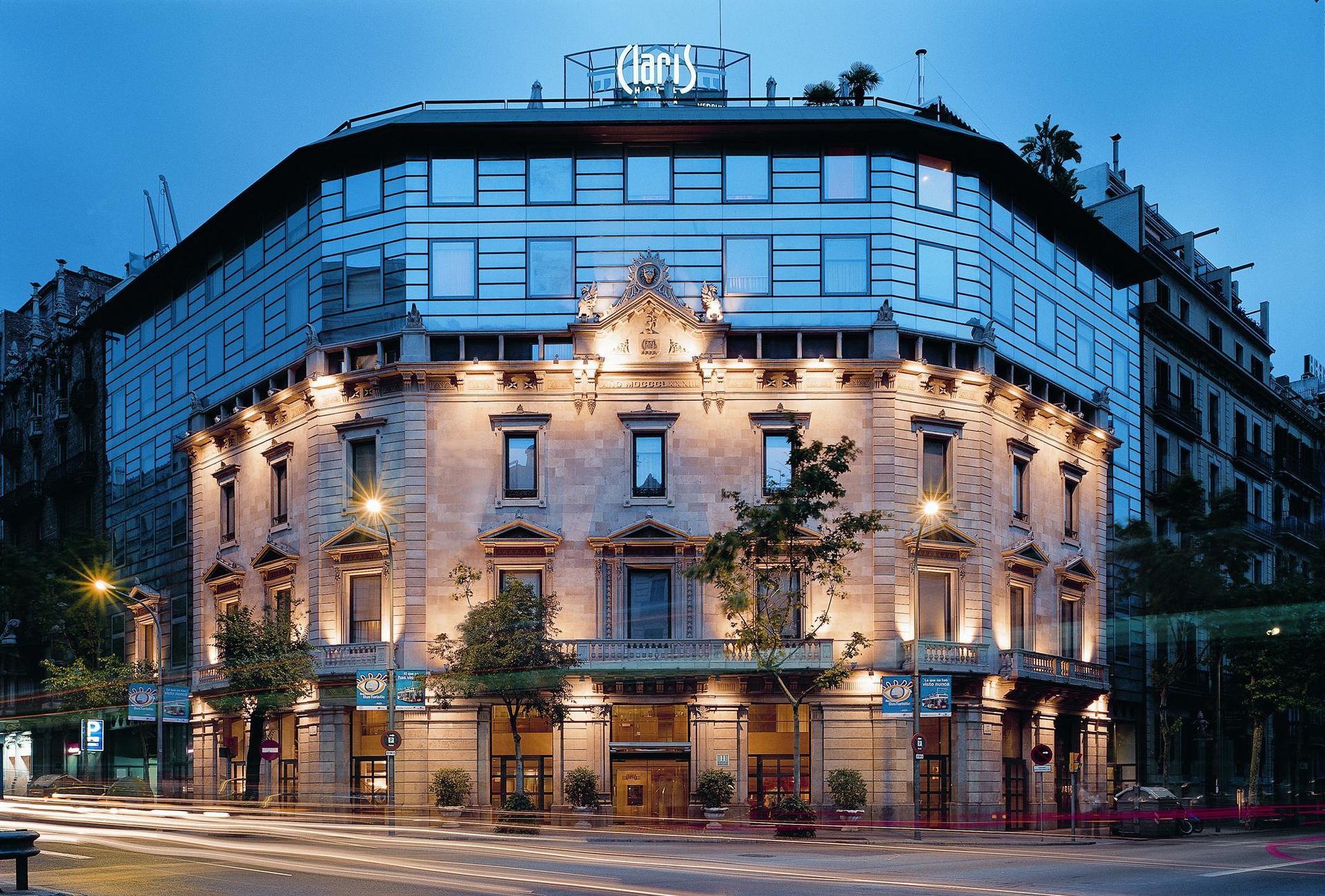 The outside of Claris Hotel & Spa in Barcelona, Spain