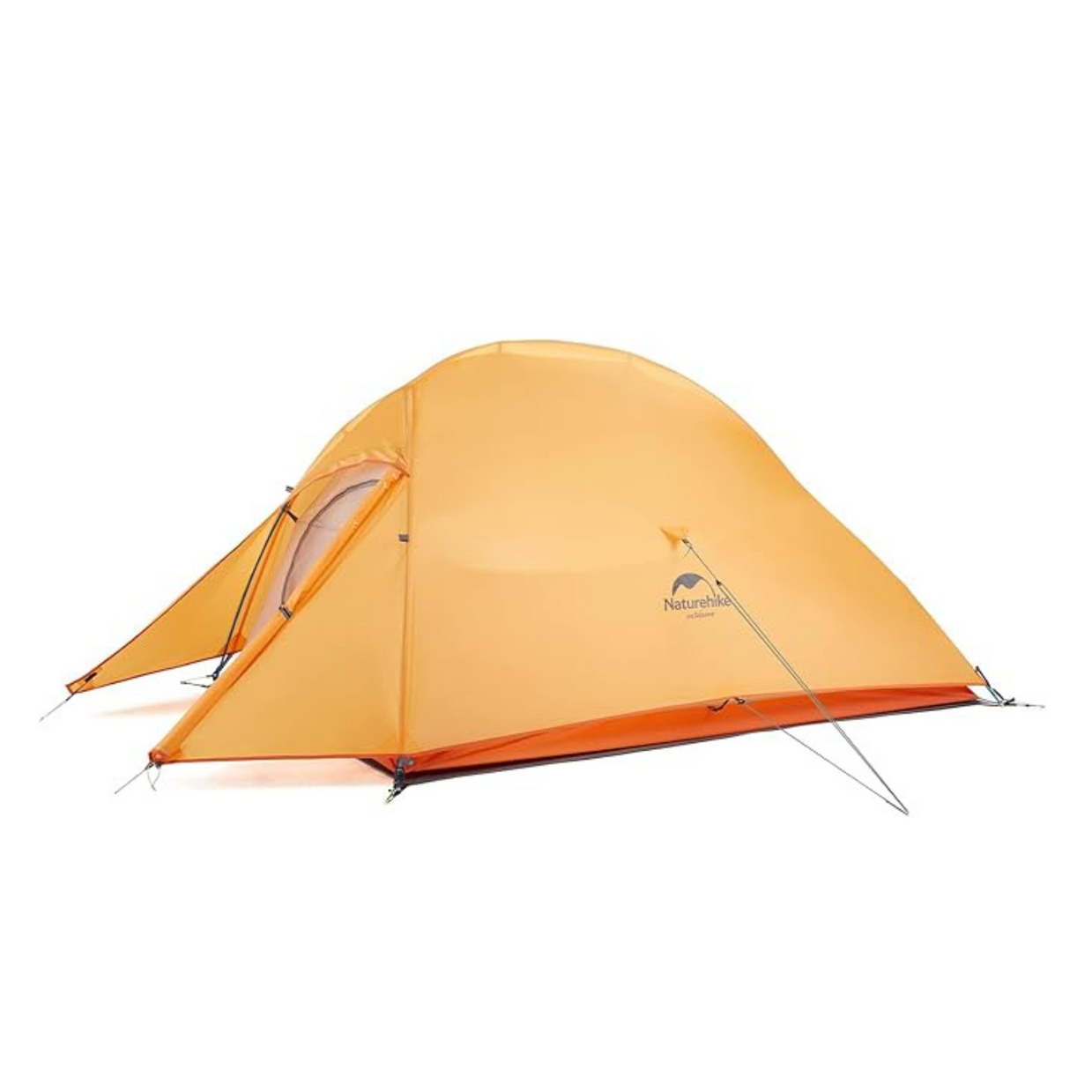 Two black handheld fans are sitting next to each other on a white surface.