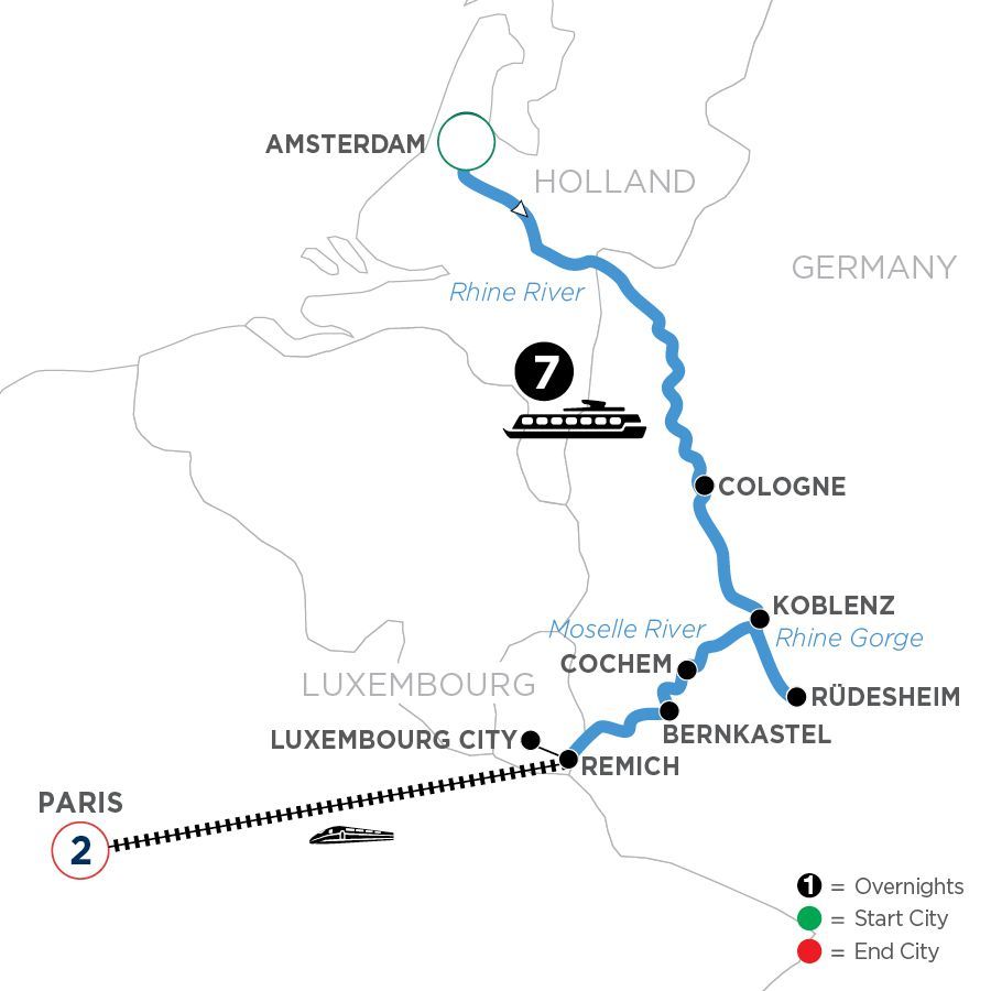A map showing the location of amsterdam and holland