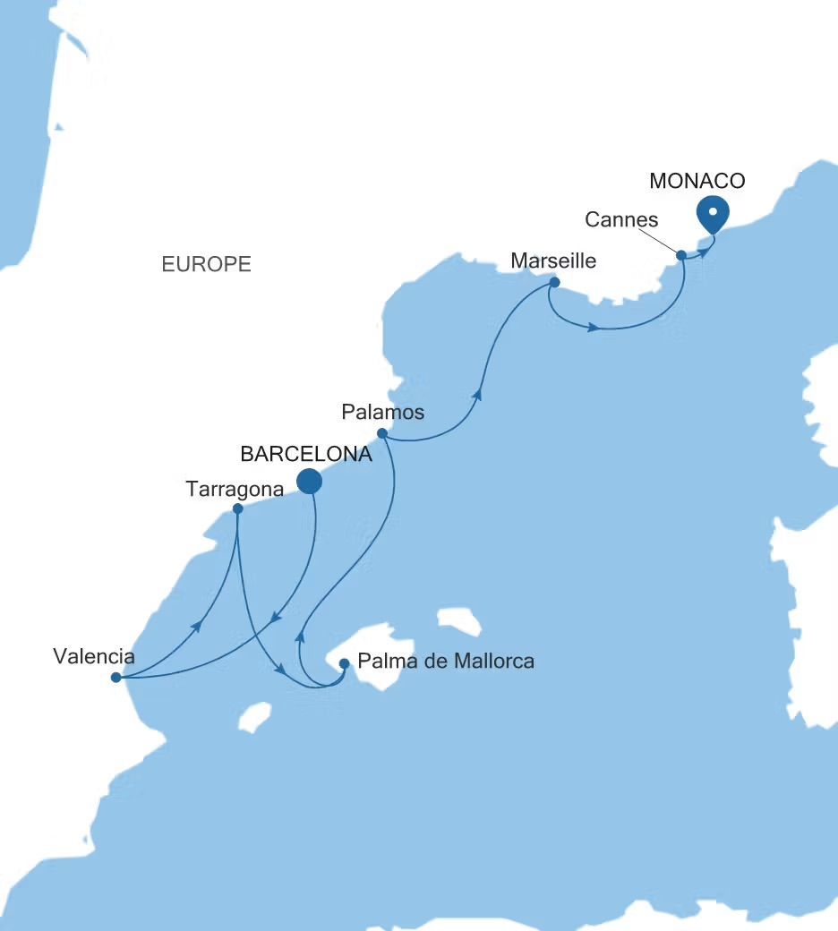 A map of ireland showing the atlantic ocean and the celtic sea