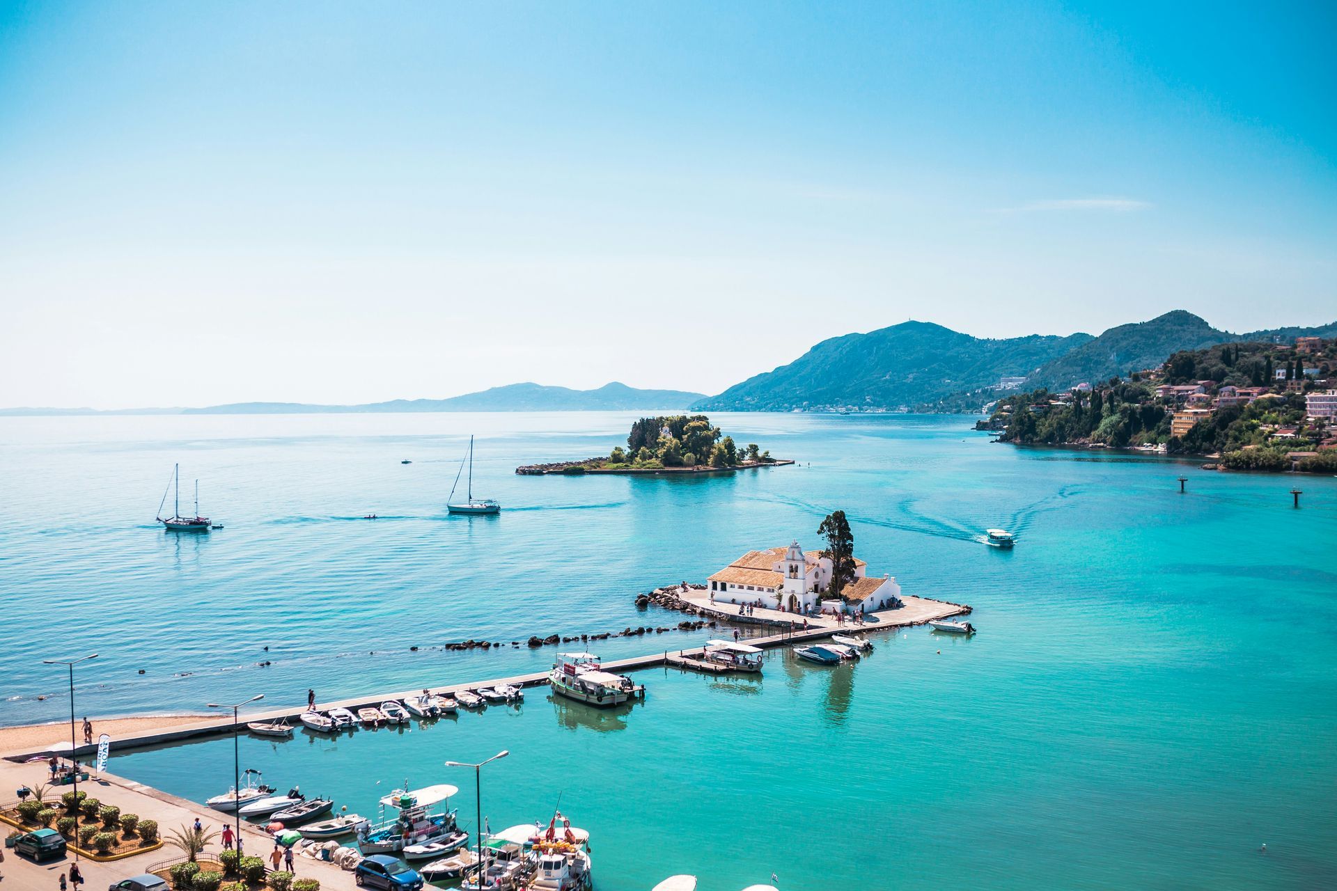 Corfu, Greece, is located in the Ionian Sea.