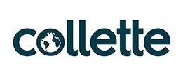 A logo for collette is shown on a white background.