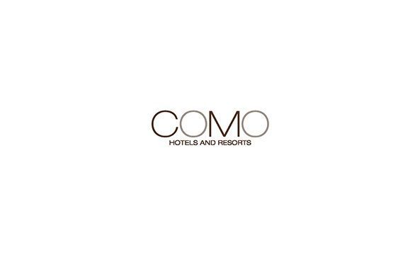 The Como Hotel and Resorts logo is on a white background.