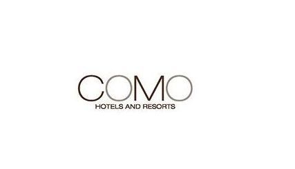 The Como Hotels and Resorts logo is on a white background.