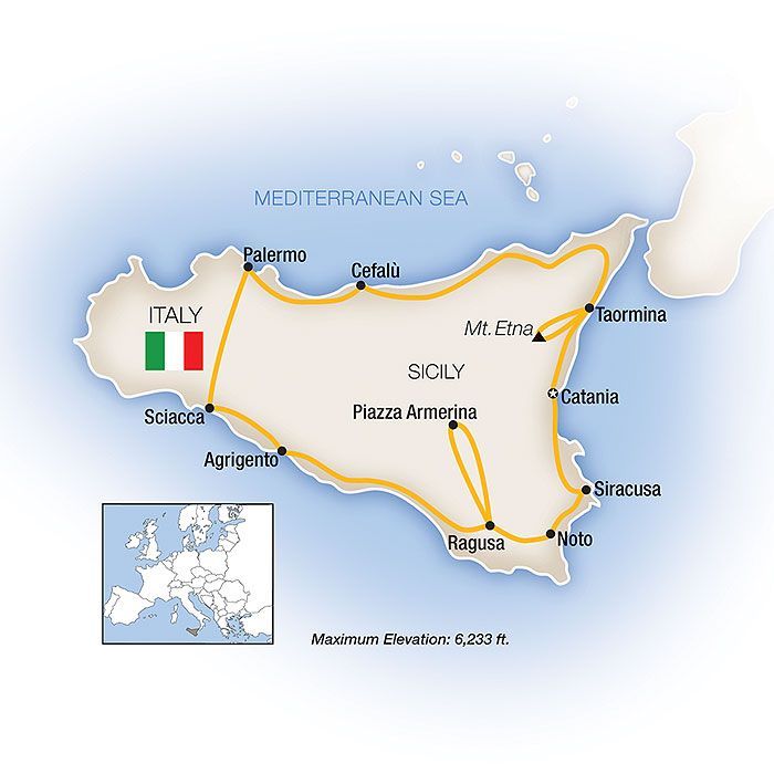 A map of the mediterranean sea showing the location of italy