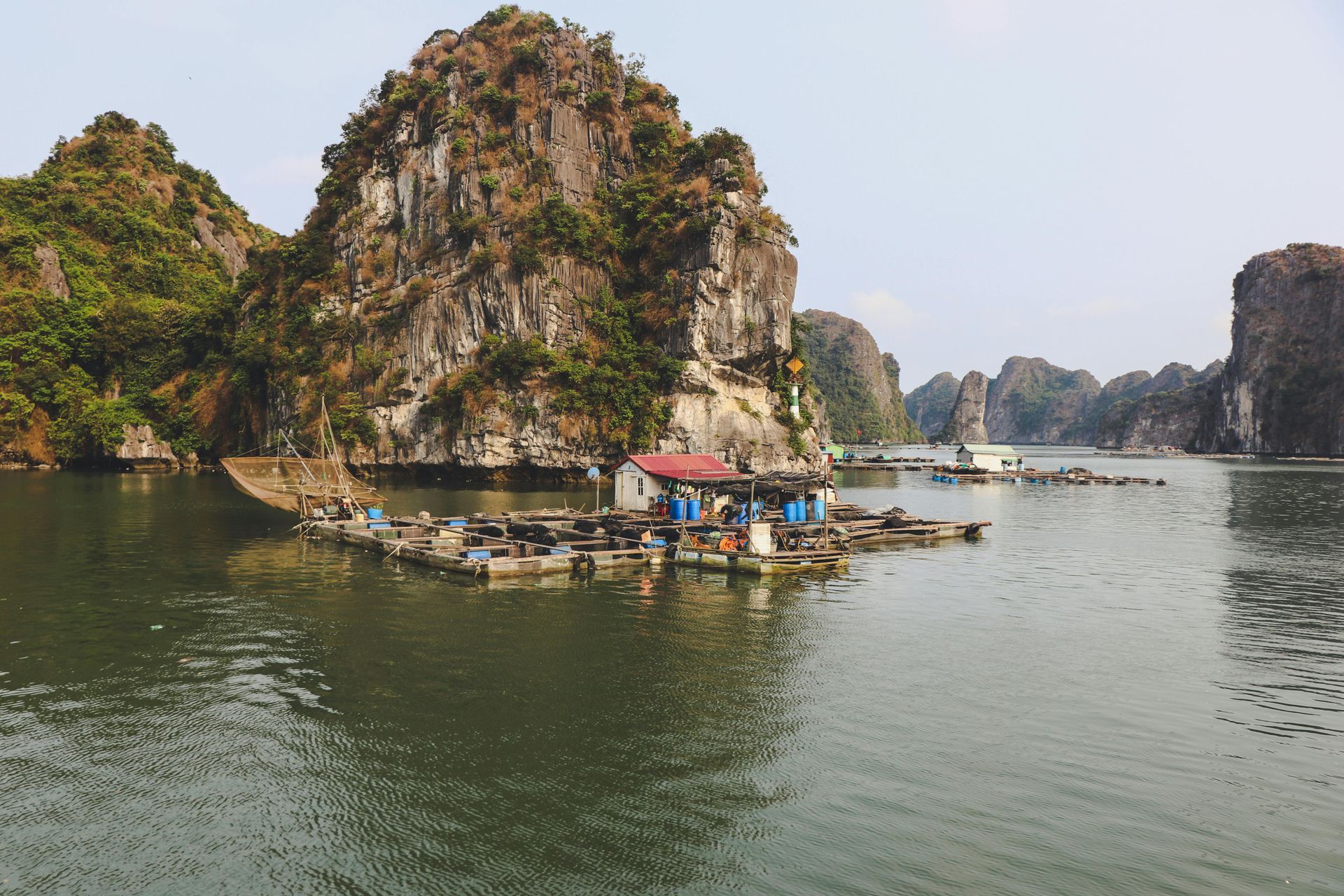 A small island in the middle of a body of water in Vietnam.