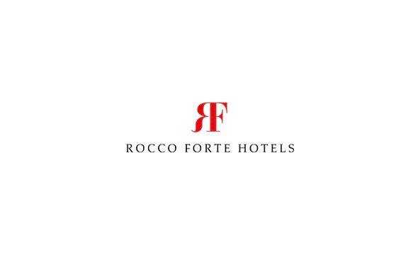 The logo for Rocco Forte Hotels is red and black on a white background.